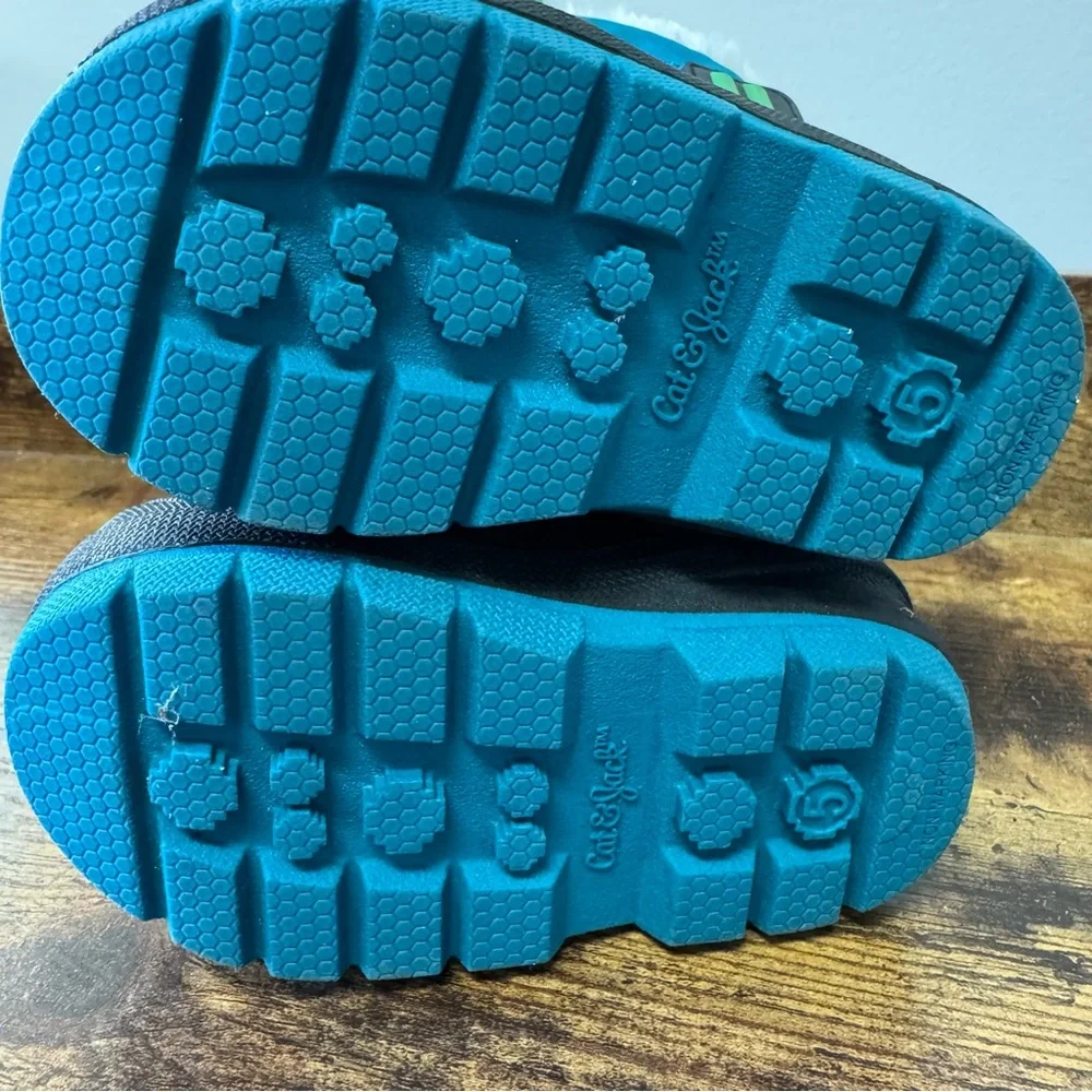 Cat‎ & Jack Toddler Boys' Lennox Teal Winter Boots Frankie Dinosaur Size  5